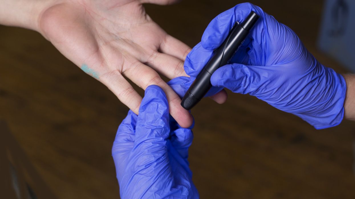 A cholesterol test that provides results in seven minutes