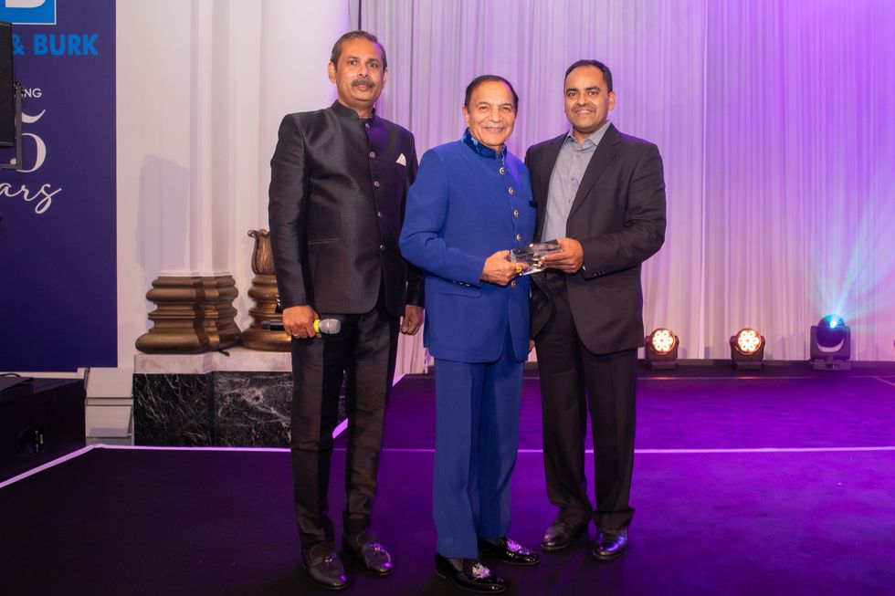 Anil Sharma with Anand and Dilip Surana at Brown & Burk event