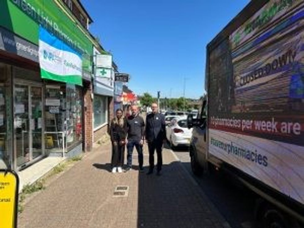 Battlebus visiting Deputy PM Oliver Dowdens constituency