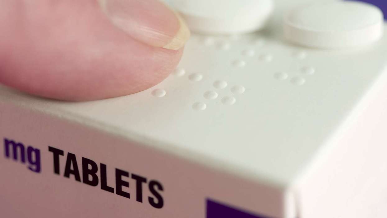 Braille embossing errors on Hiprex 1g tablet packets