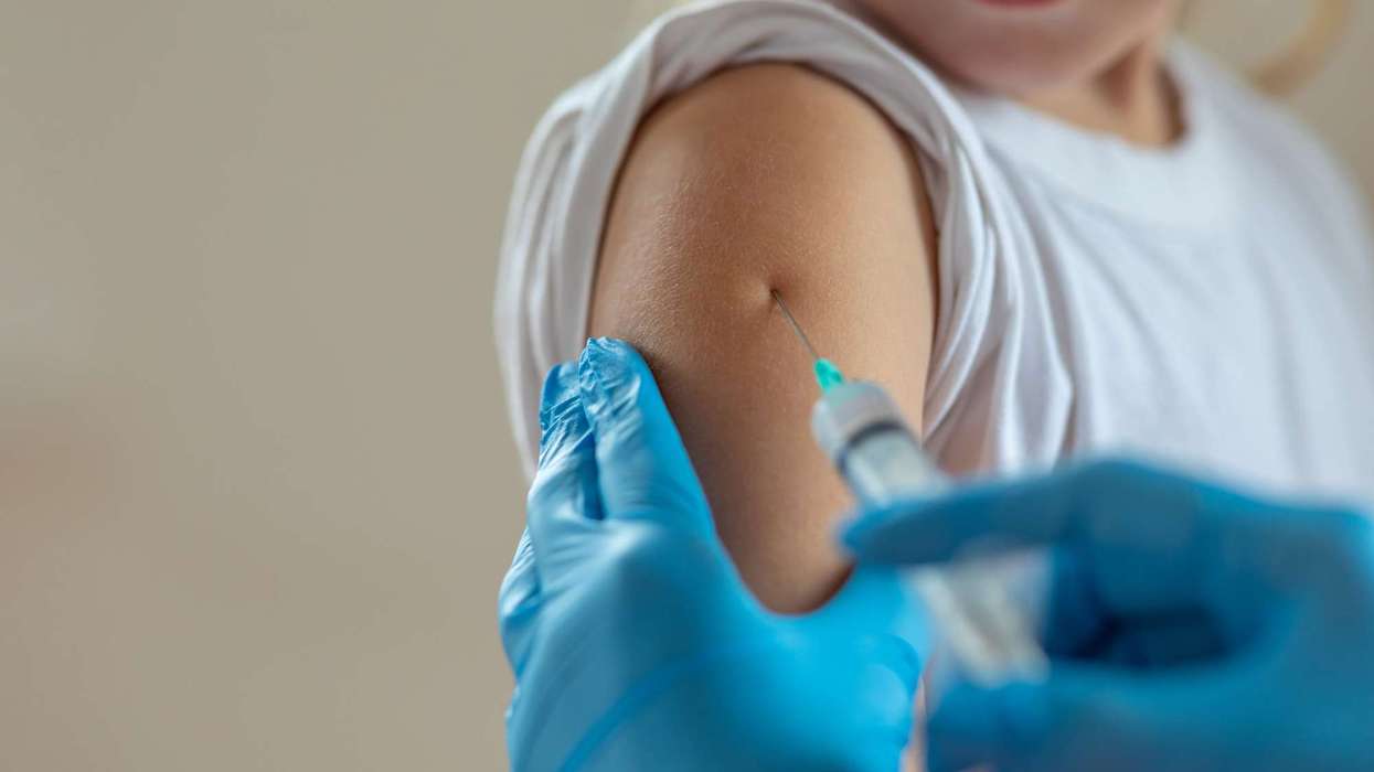 child getting vaccinated