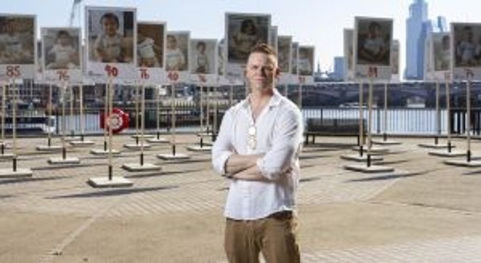 Darren McGarvey supporting the Health Equals MakeHealthEqual campaign at Londons Southbank