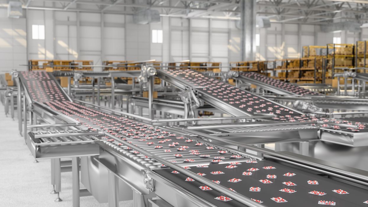 Empty pharmacy shelves due to UK medicine shortages.