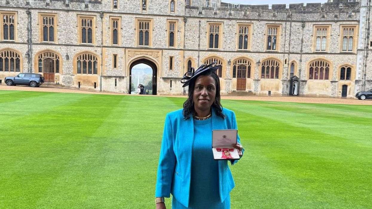 GPhC Chair Gisela Abbam receives OBE at Windsor Castle