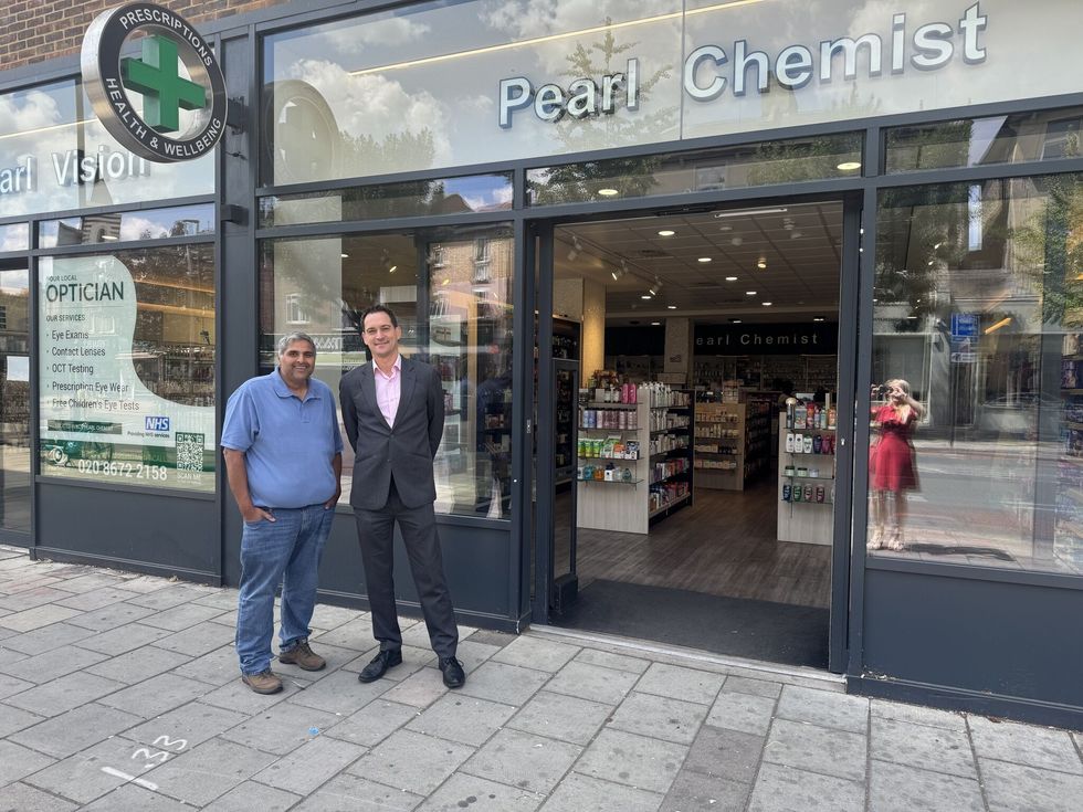 Henry Gregg went to Tooting to visit Mayank Patel, Director of Pearl Chemist Group.