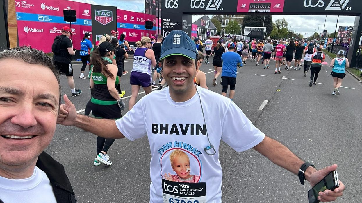 Bhavin Shah dons running gear to support ‘Team George’ in cancer fight