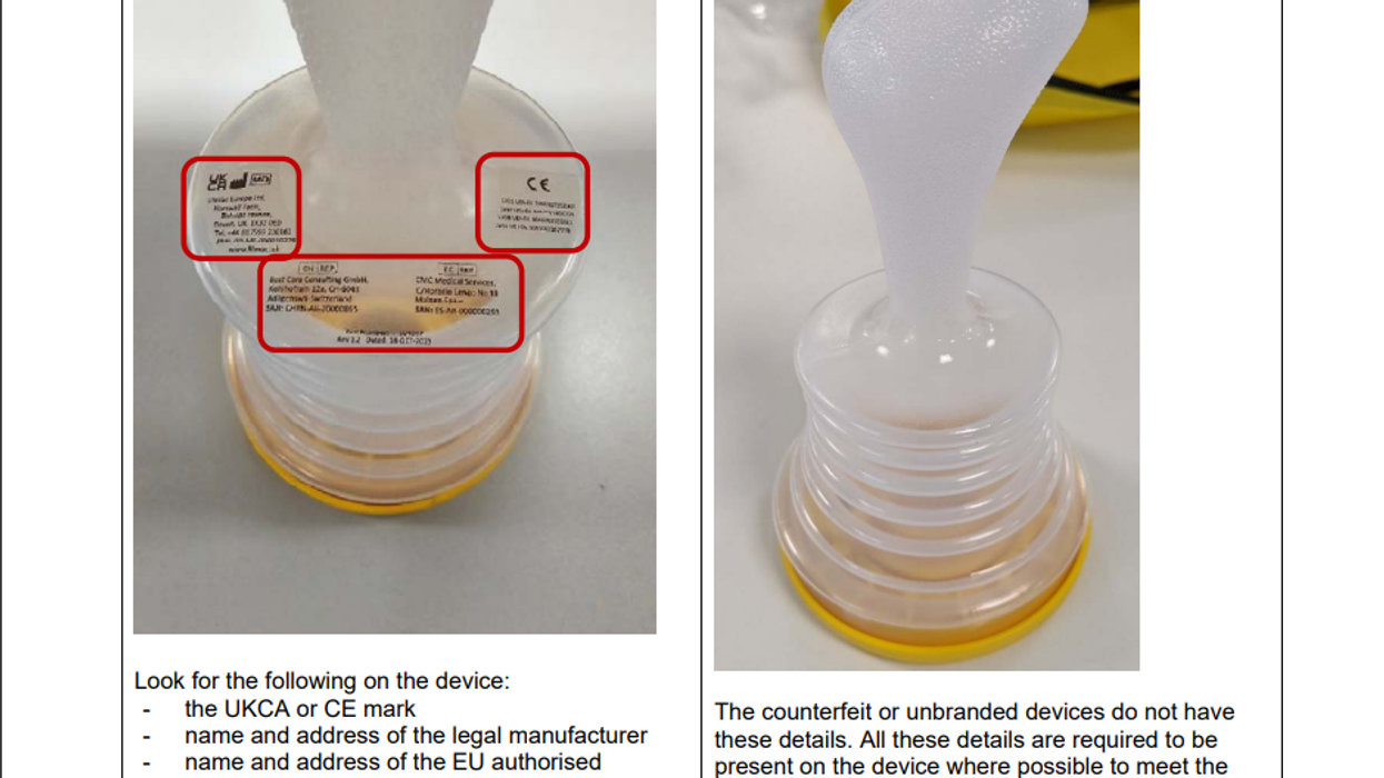 MHRA warning: Thousands of counterfeit anti-choking devices sold across the UK