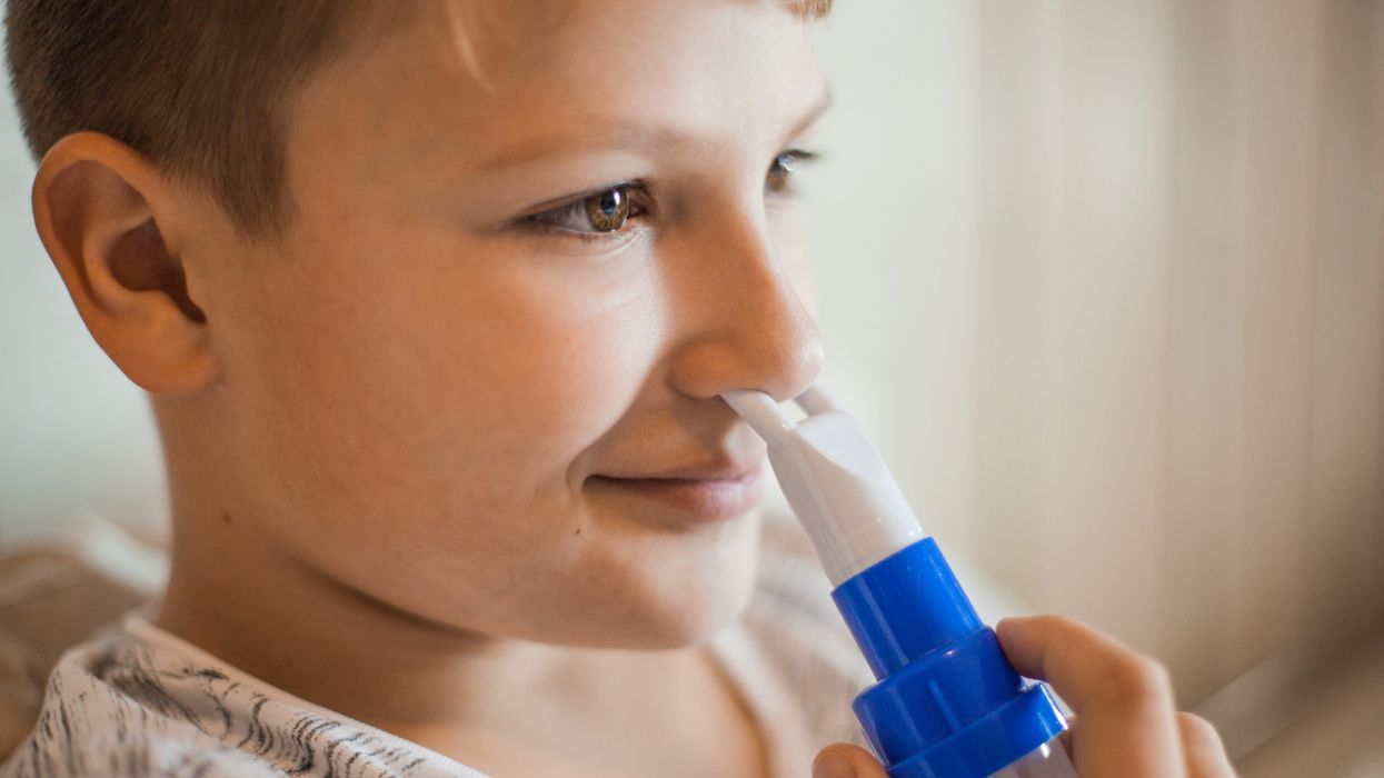 Inhaled insulin injection for children at mealtime