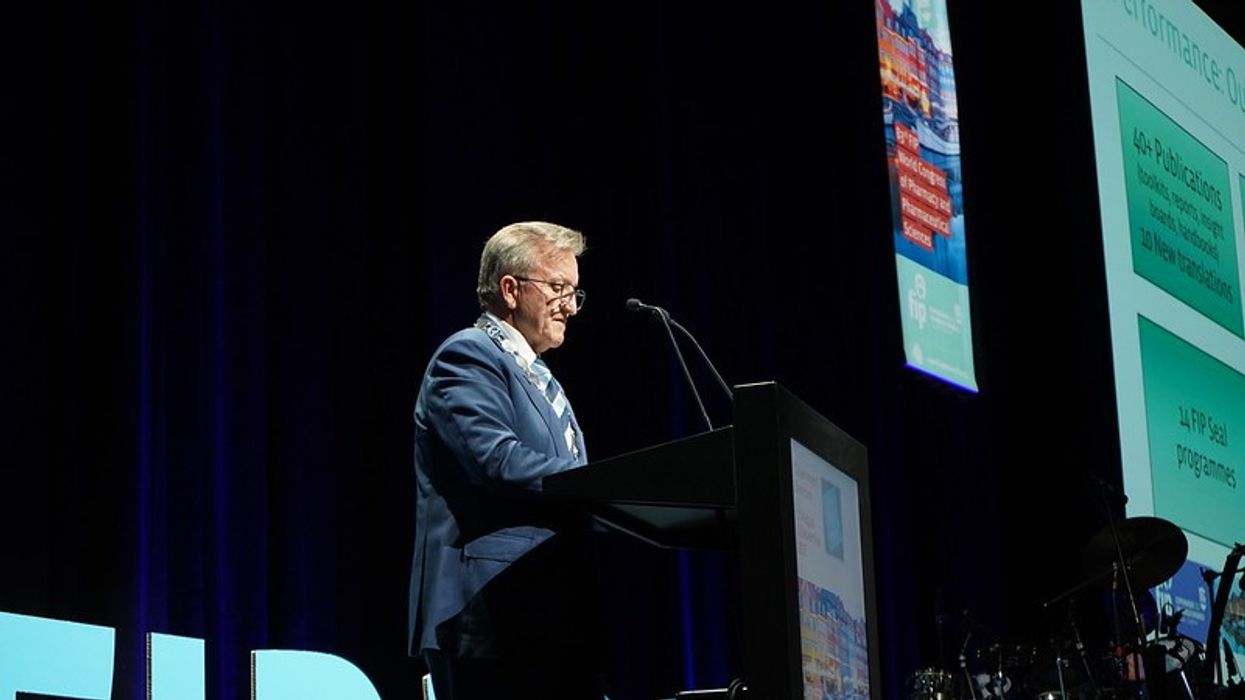 Paul Sinclair at the opening ceremony of the Congress