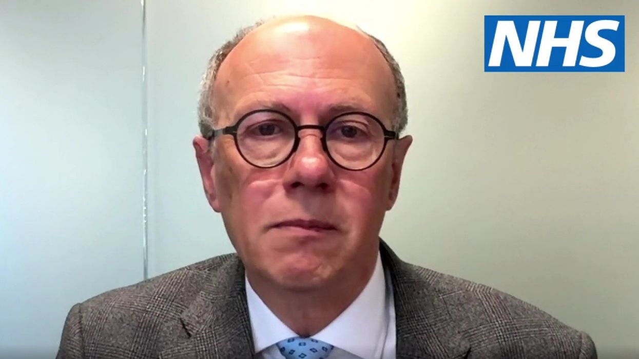 Professor Sir Stephen Powis at a press briefing