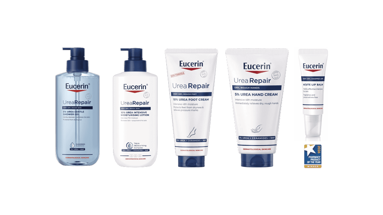 Support your skin barrier with the award-winning Eucerin UreaRepair range