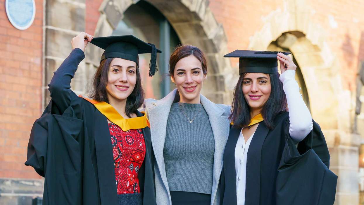 Three sisters from Iran unite to study pharmacy at Sunderland University