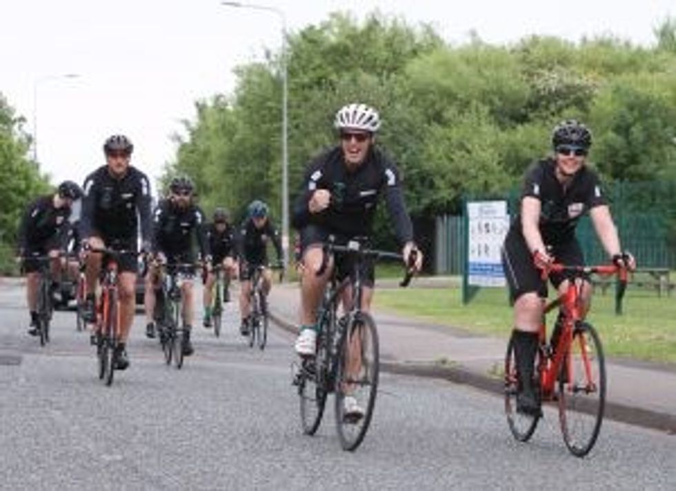 Tour DAlliance 2022 cyclists arriving